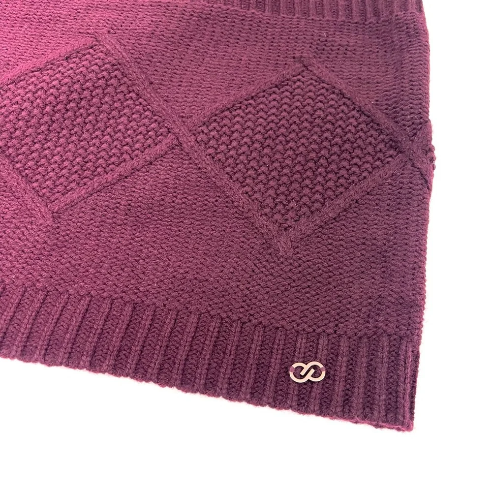 CALIA by Carrie Underwood Ombre Infinity Warm Chunky Knit Scarf Pink Purple